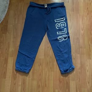 Blue sweatpants